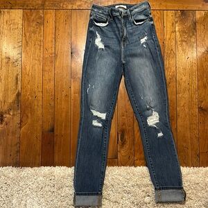 Distressed Blue Jeans for Women